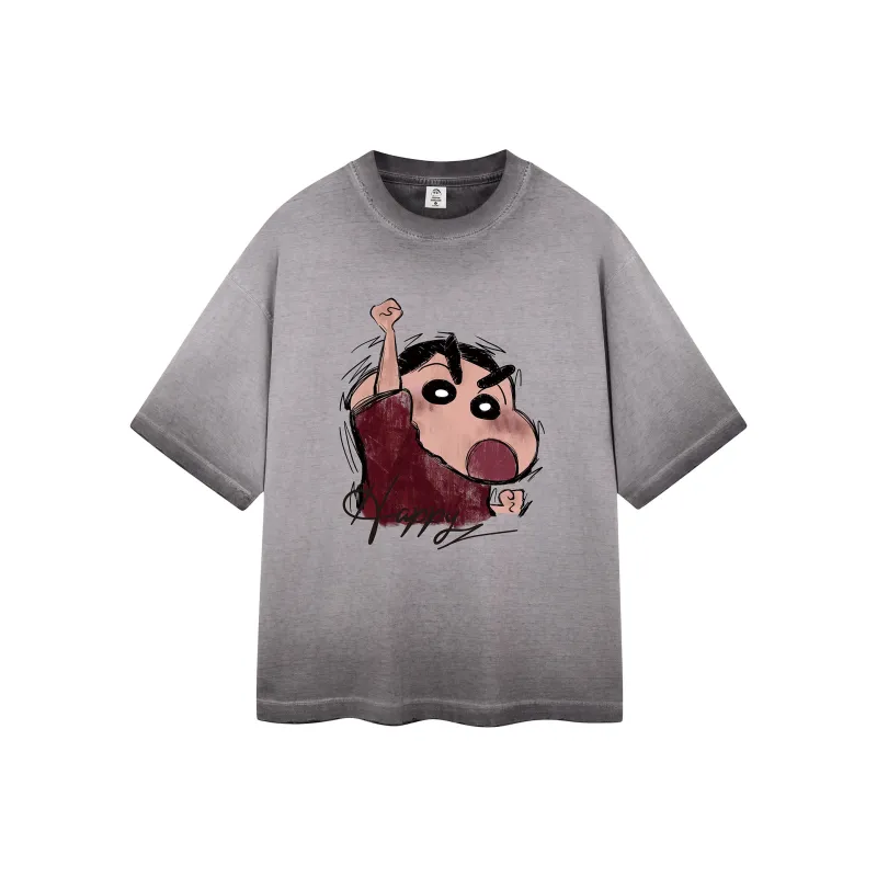 Crayon Shinchan Short Sleeved T Shirts Unisex-4