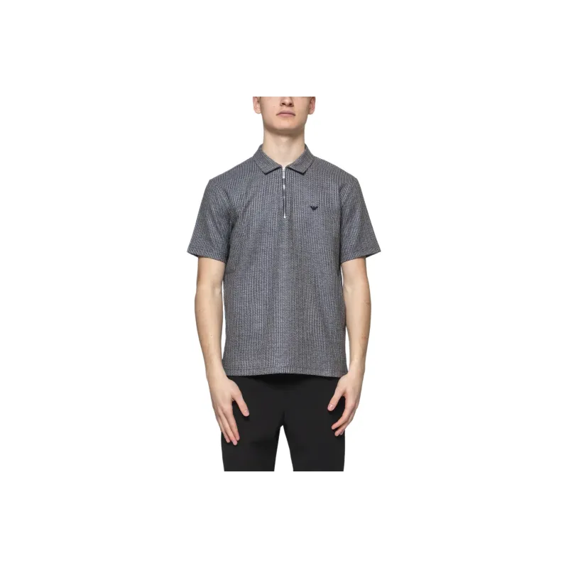 EMPORIO ARMANI Logo embroidered Polo Shirt-0