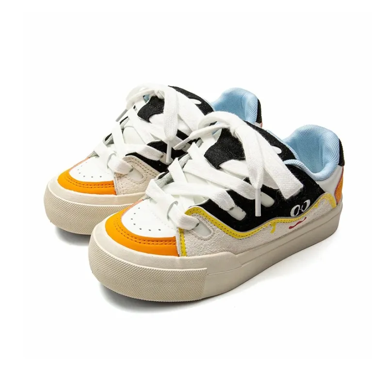 BLUBLONC Anti Slip Wear Resistant Low Top Skateboard Shoes Women's-7
