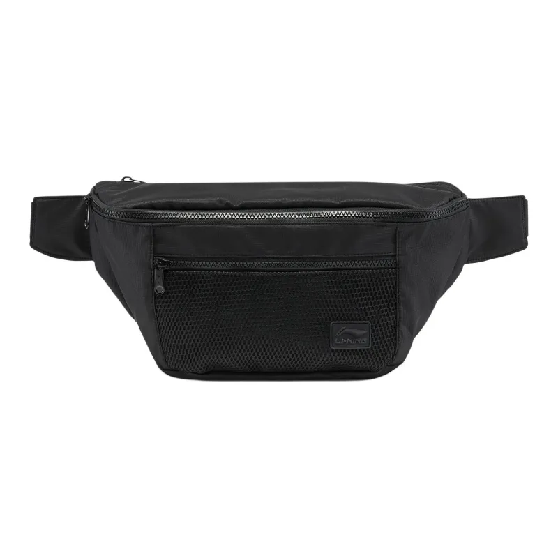 LiNing Sports Life Collection Polyester Fanny Pack Unisex Basic Black-0