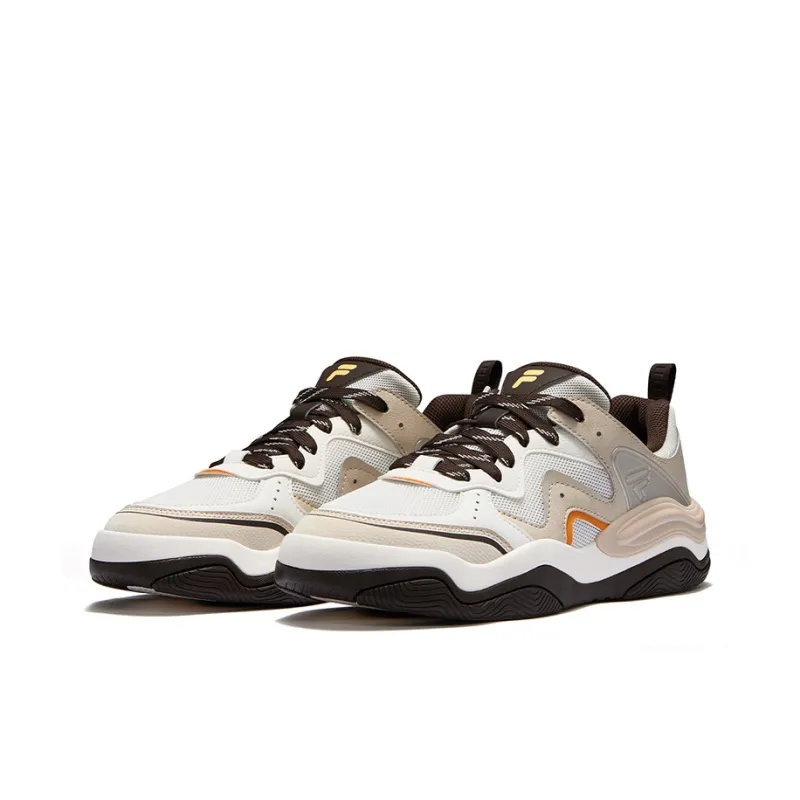 FILA FUSION KICK III Skateboarding Shoes Low Top Skateboard Shoes Men's Birch Brown-1