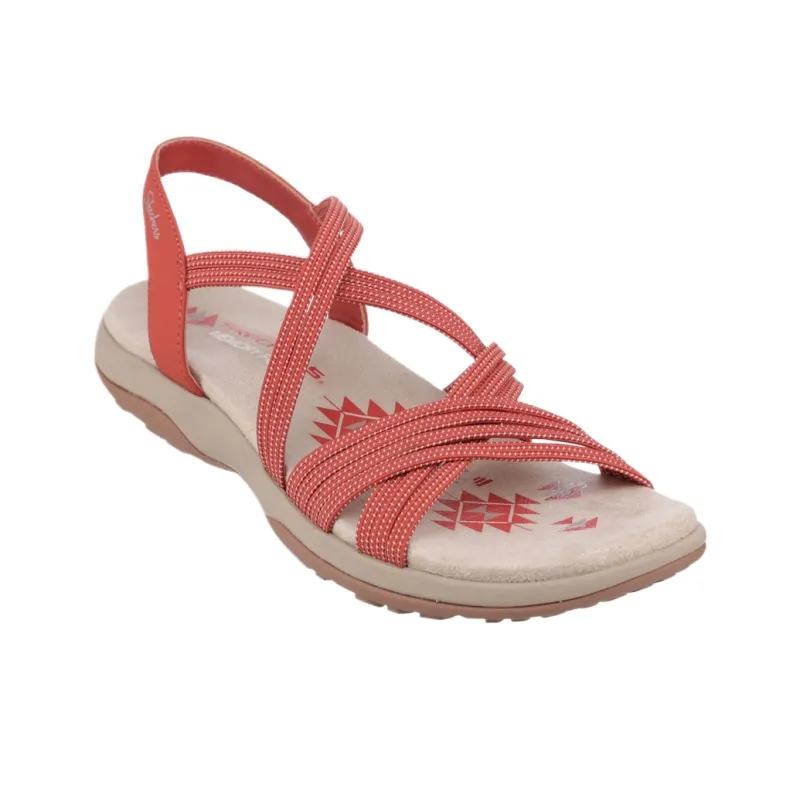 Skechers Reggae Slim Beach Sandals Women's Pink Brown-2