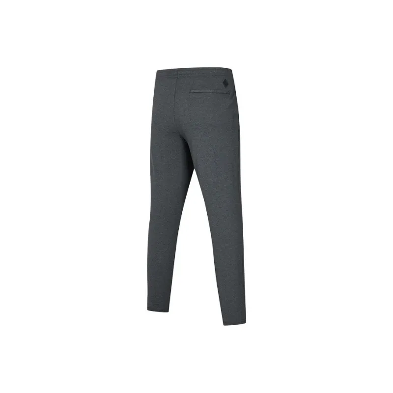 Saucony Knitted Sweatpants Men's Black Mist Heather Gray-1