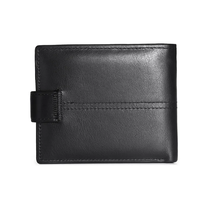 CARTELO Cow Leather Wallet Men's Black-1