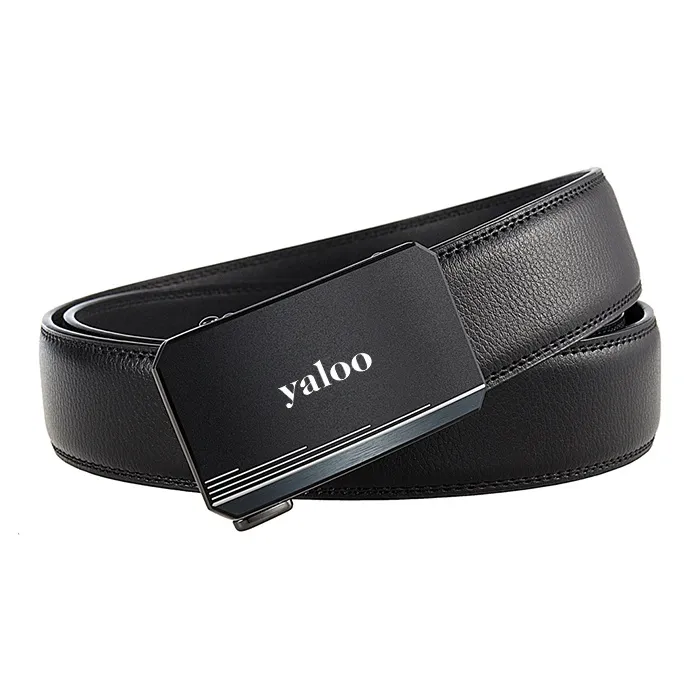 Yalu Cow Leather Belts Men's Width 3.5CM-1