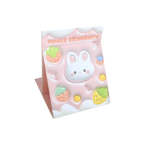 LUTEDAN Cartoon Foldable Make Up Mirrors Desktop Stand Large Size