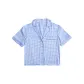 Blue Square Plaid Fabric