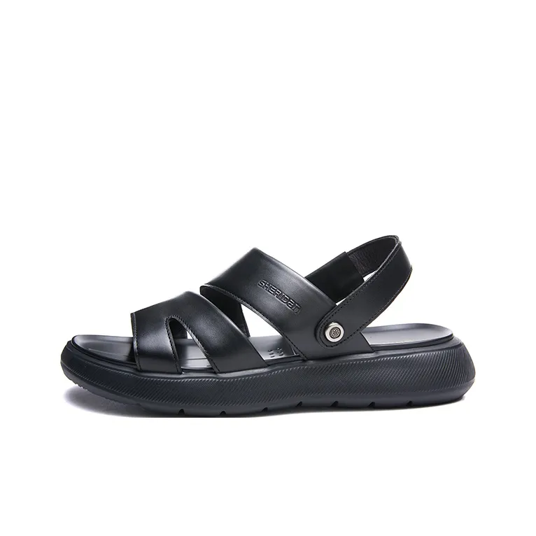 SHERIDan Beach Sandals Men's Black-0