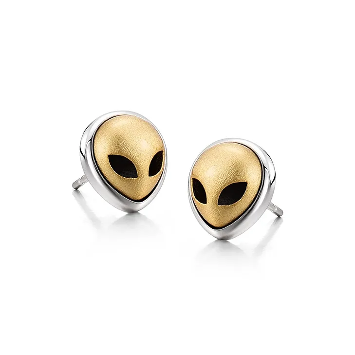 IDEAGEMER 925 Sterling Silver Stud Earrings Men's-3