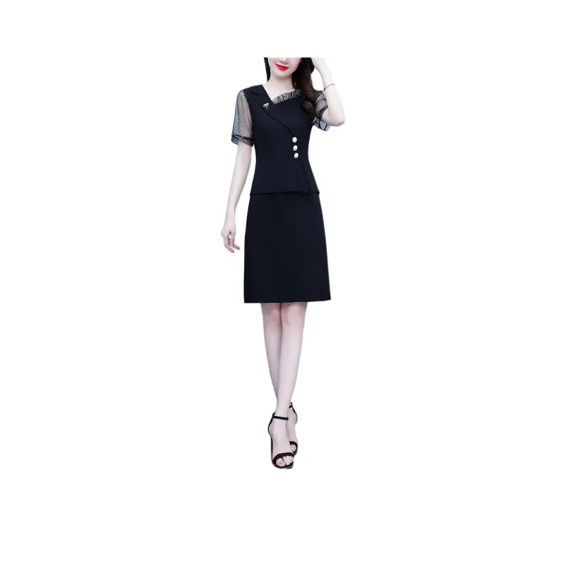 Mu Xiao Xin Short Sleeved Dress Women's-0