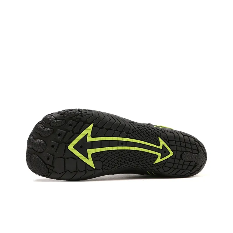 Binary Slip Resistant Quick Dry Lightweight Low Top Outdoor Shoes Unisex Black-4