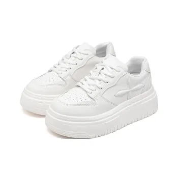 JEANSWEST Cushioning, Waterproof, Slip Resistant Low Top Skateboard Shoes Women's White