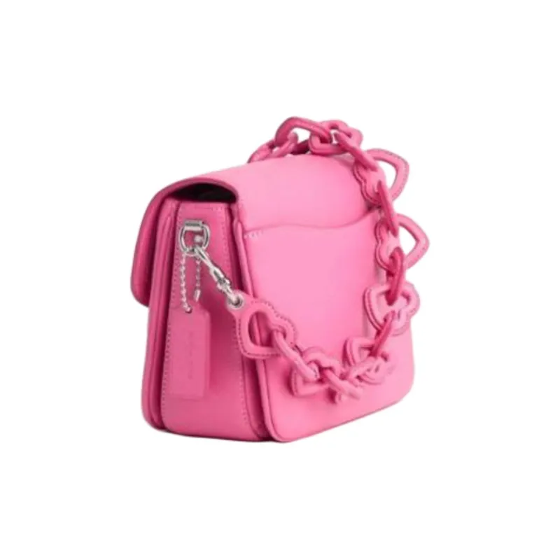 COACH Cassie Leather One Shoulder Handbag Trumpets Women's Pink-1