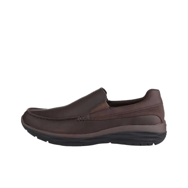 Skechers HARSEN Dress Shoes Men's Brown-0