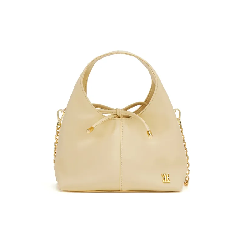 ELLE Synthetic Leather Handbag Trumpets Women's Pink/Light Gray/Light Yellow-8