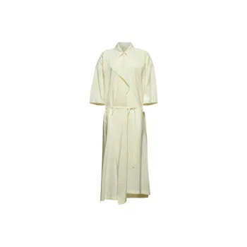 Gathered Asymmetric Midi Dresses