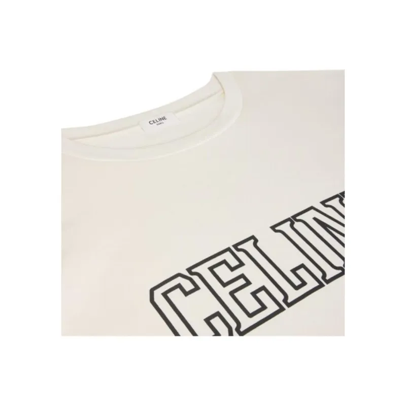 CELINE T Shirts Men White-2