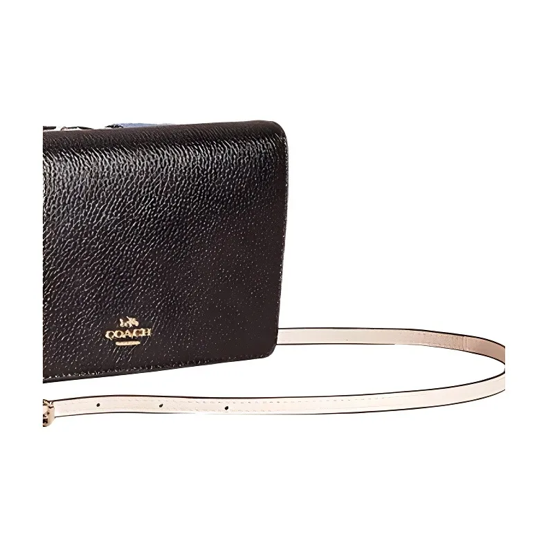 COACH Hayden Calfskin Clutch, Crossbody Bag, Shoulder Bag Trumpets Women's Chalk White-4
