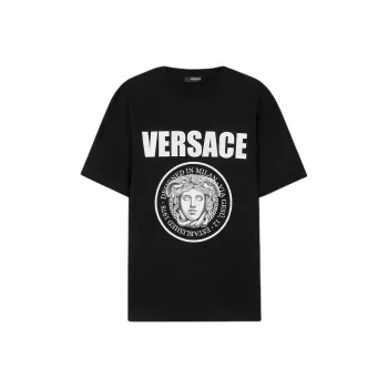 VERSACE SS25 T Shirt Men's Black