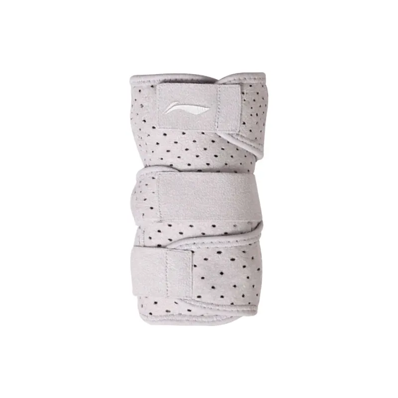 LiNing Badminton Sprain/fracture Wristbands Protective Compression White-0