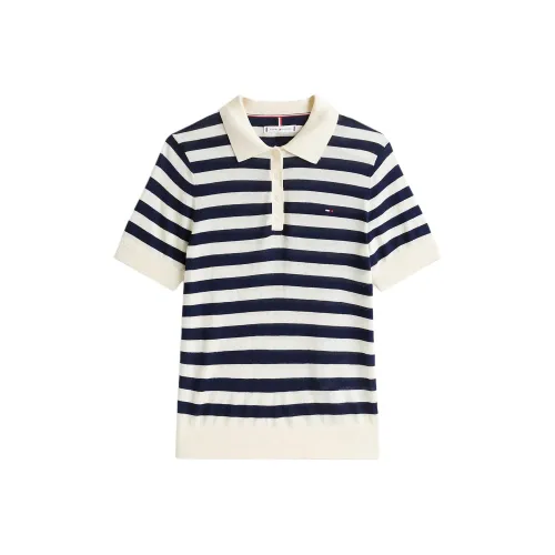 Tommy Hilfiger Polo Shirt Women's Blue White