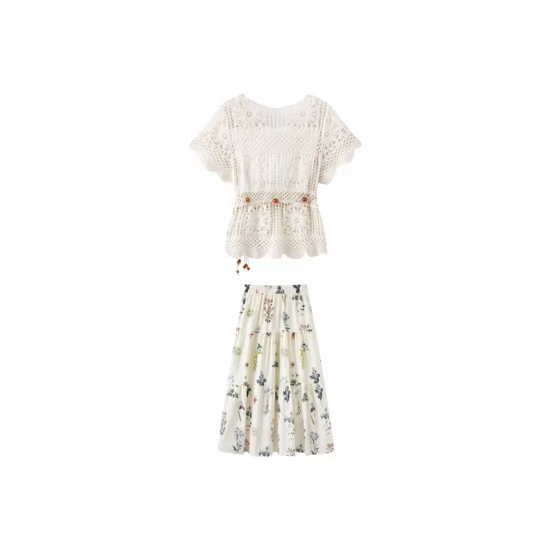 ABCMININ Two Piece Skirt Sets Women's-1