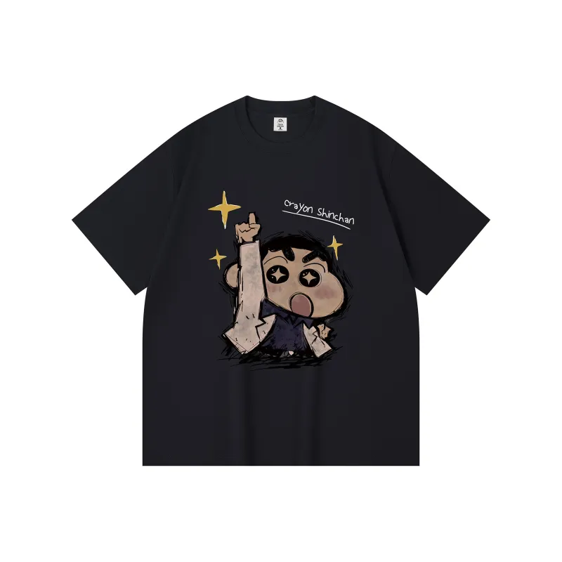 Crayon Shinchan Short Sleeved T Shirts Unisex-4