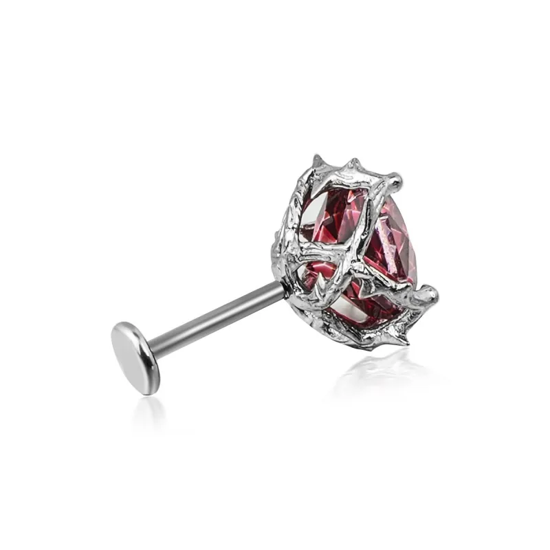 WIC Zircon Stud Earrings Unisex-4