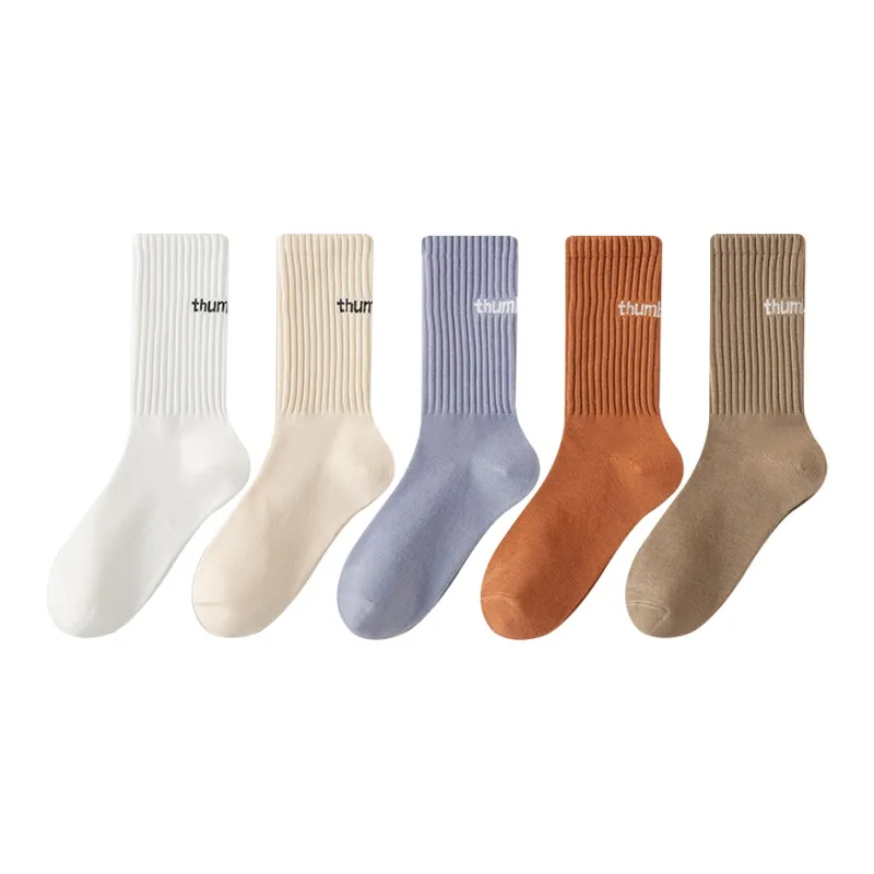 Mulong Family Mid Calf Socks Unisex 5 Pack-84
