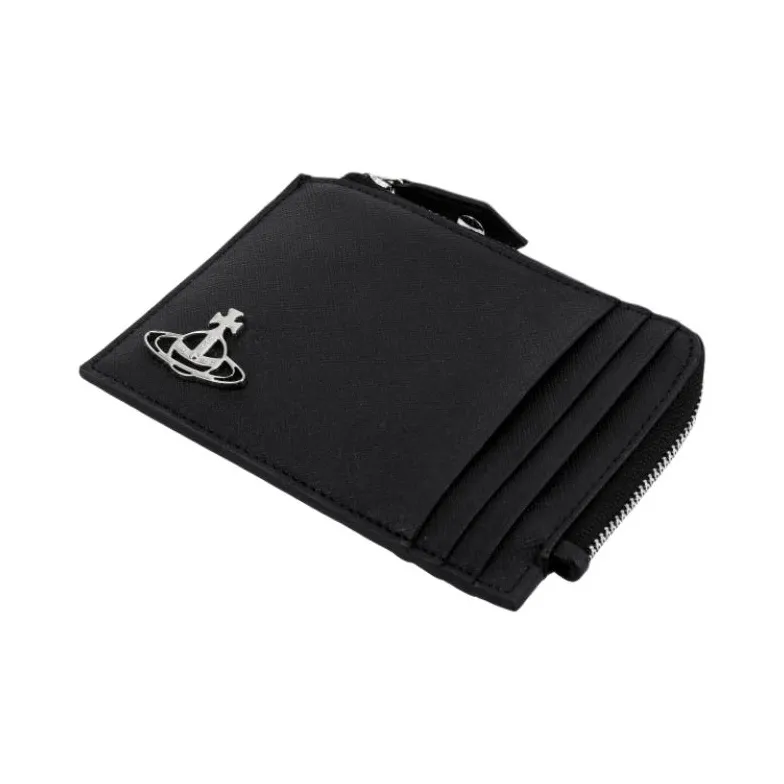Vivienne Westwood Polyurethane Card Holder Women's Black-5