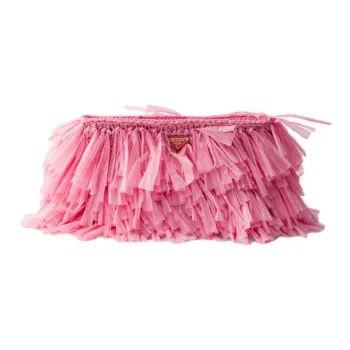 PRADA Viscose Shoulder Bag Medium Size Women's Petal Pink