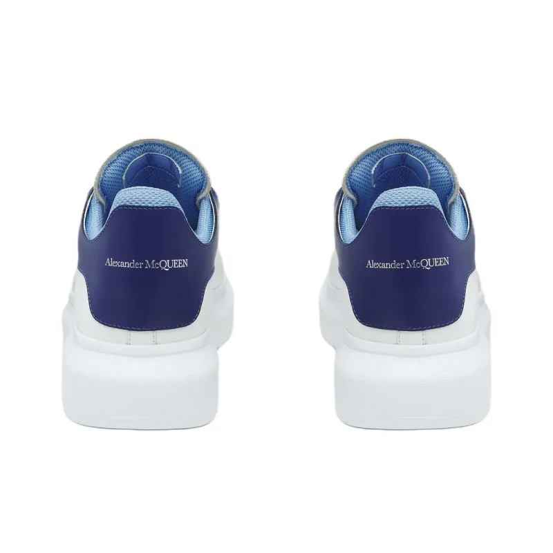 Alexander McQueen Low Top Casual Shoes Men's White Blue-3