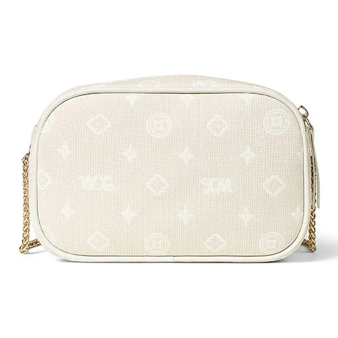 Teenmix PVC Camera Bag, Chain Bag, Shoulder Bag, Crossbody Bag Regular Women's Coffee/Ecru/Sky Blue-9
