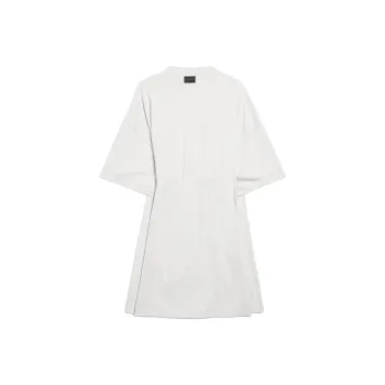 Balenciaga FW25 Short Sleeved Dress Regular Fit Women's White