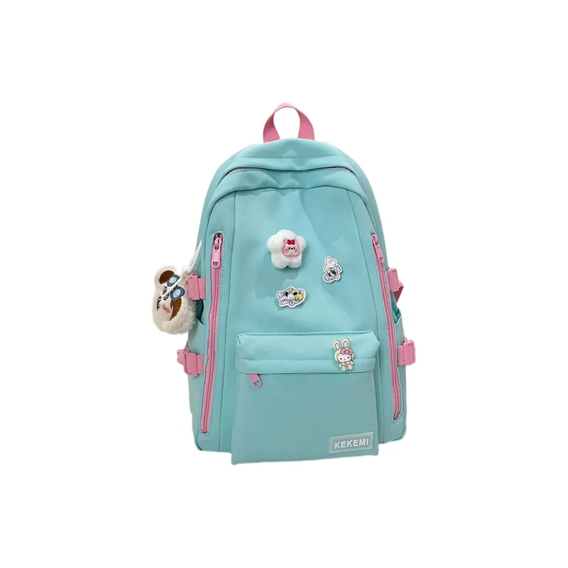 Wolfhorse Nylon Backpack Unisex Yellow/Blue/Green/White/Black-19