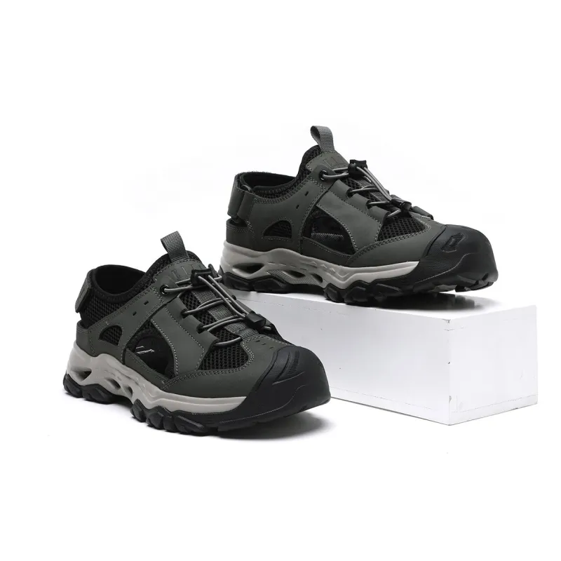 ELLE HOMME River Trekking Shoes Men's Black/Gray-2