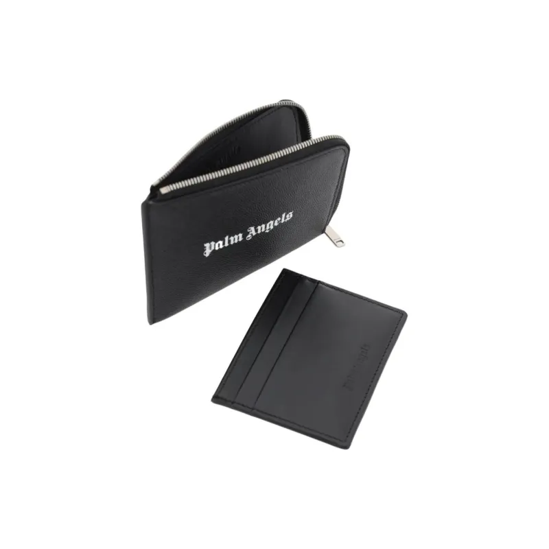 PALM ANGELS Logo print Zip fastening Wallet-3