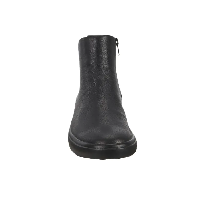 Ecco Soft 7 Wedge Ankle Boots 3.5cm Women's Black-4