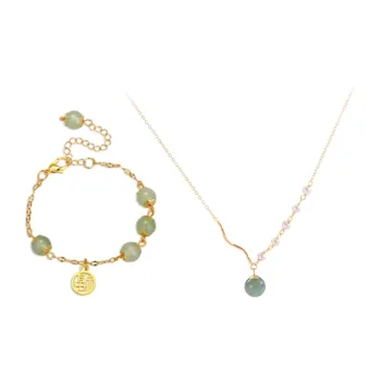 I&YOU Colored Glaze Jade Bracelets Women's