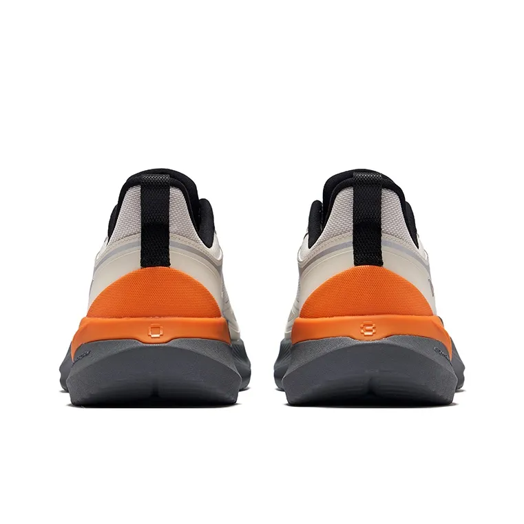 Erke Shock Absorbers Rebound Low Top City Commute Running Shoes Men's Pumice Gray Citrus Honey Brown-3