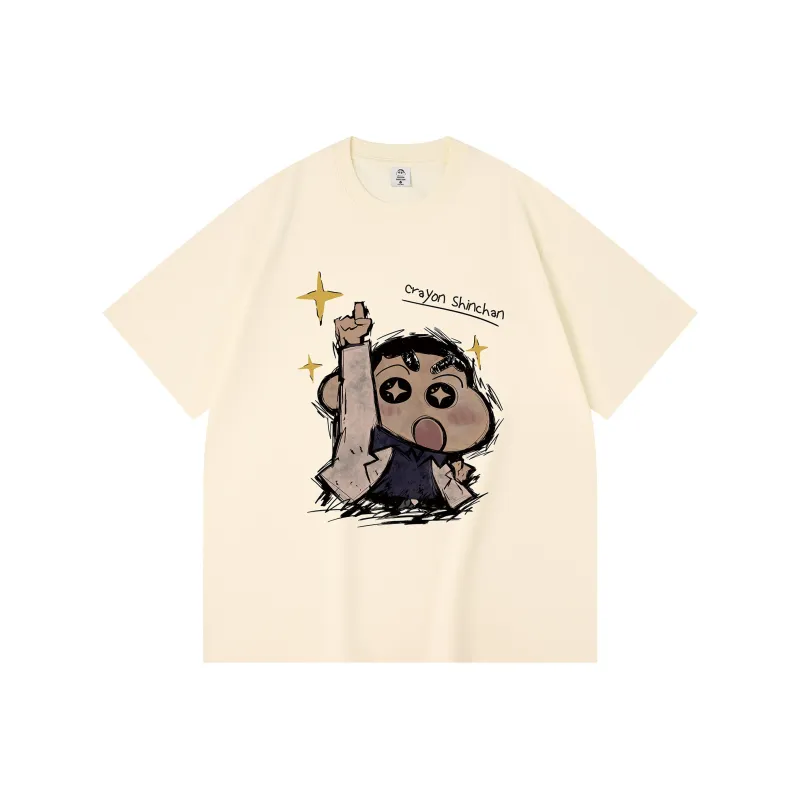 Crayon Shinchan Short Sleeved T Shirts Unisex-8