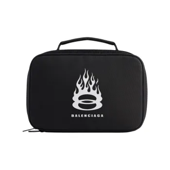 Balenciaga Beech Wood Travel Storage Bag Unisex Black
