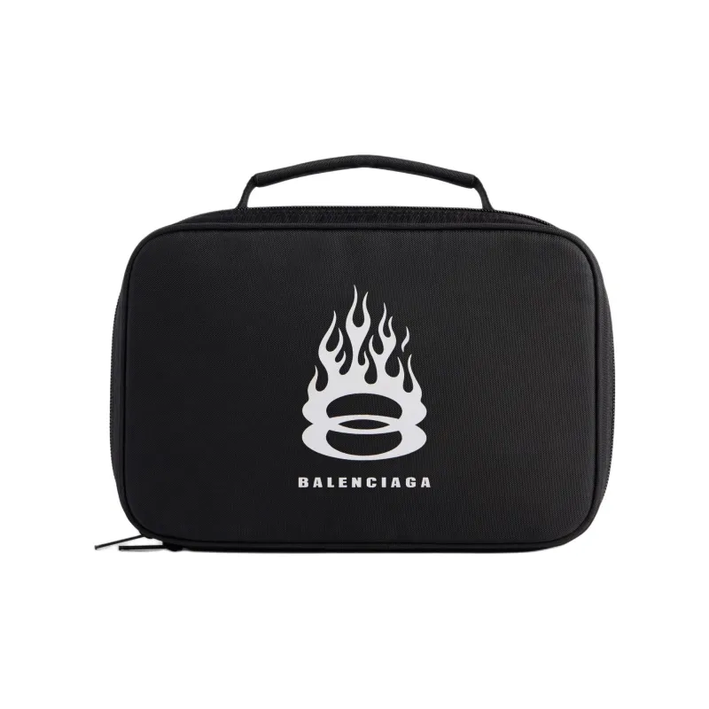 Balenciaga Beech Wood Travel Storage Bag Unisex Black-0