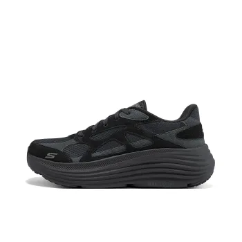 Skechers Cushioning Abrasion Resistant Breathable Coverage Low Top Running Shoes Men's Black