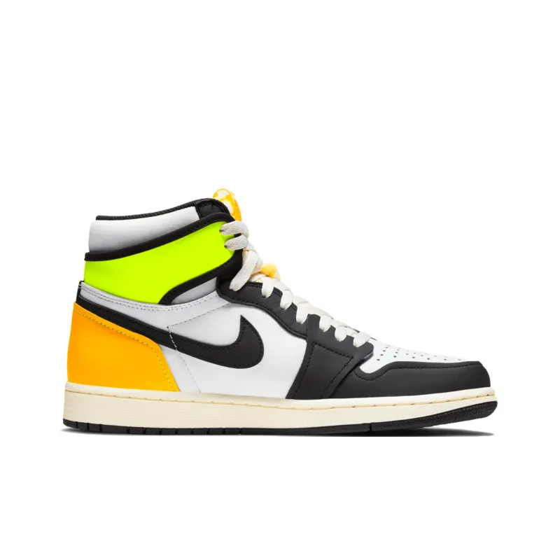 Jordan 1 Retro High White Black Volt University Gold-1