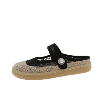 WUJI Cut Out Abrasion Resistant Slip Resistant Closed Toe Slippers Women's