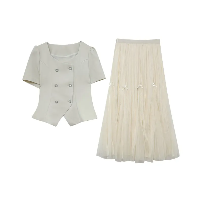Icicofficial Two Piece Skirt Sets Women's-0