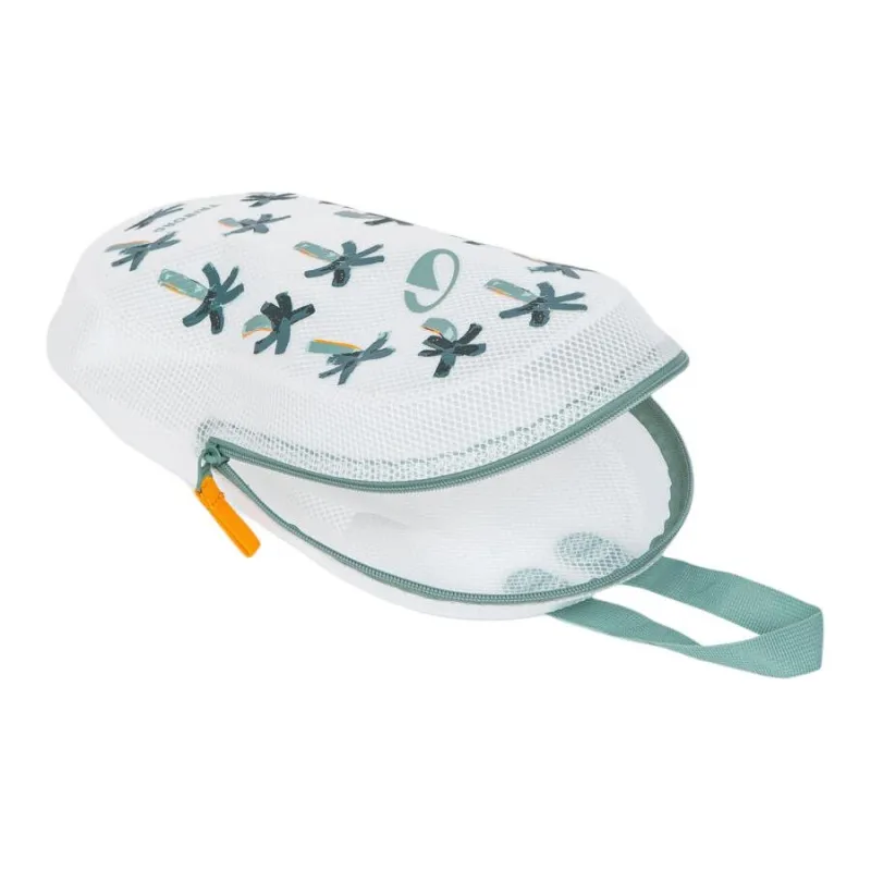 DECATHLON Ethylene Travel Storage Bag Unisex Cyan Jade & Golden Orange-2