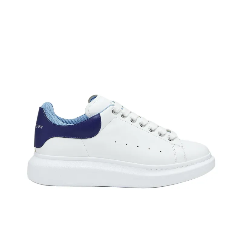 Alexander McQueen Low Top Casual Shoes Men's White Blue-1