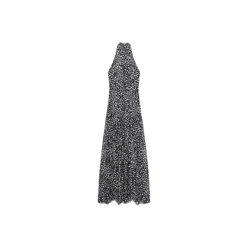 ZARA Sleeveless Dresses Women's Black/White-0